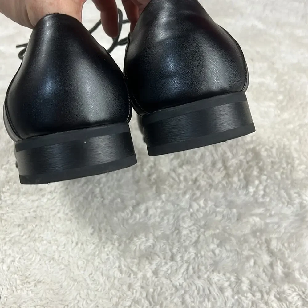 Calvin Klein Brent‎ square Moc toe oxford dress shoes in black, size 10